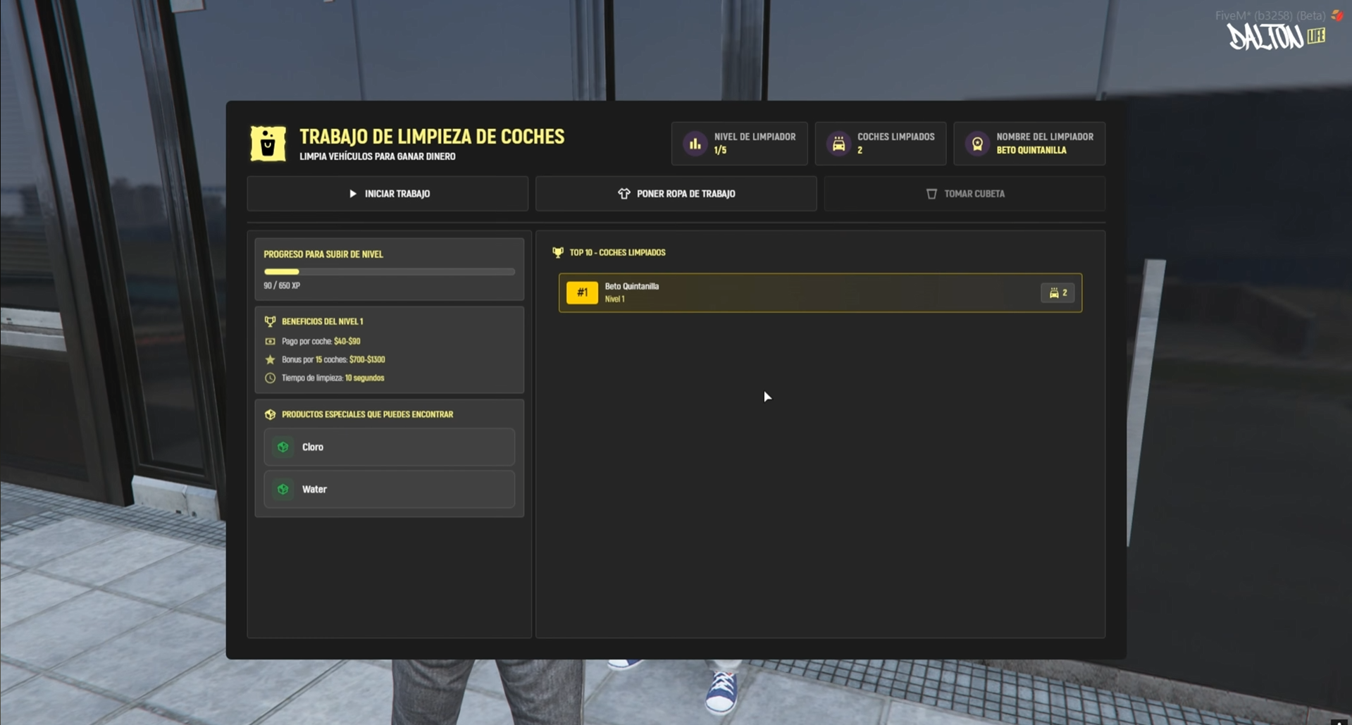 Imagen del trabajo de limpieza