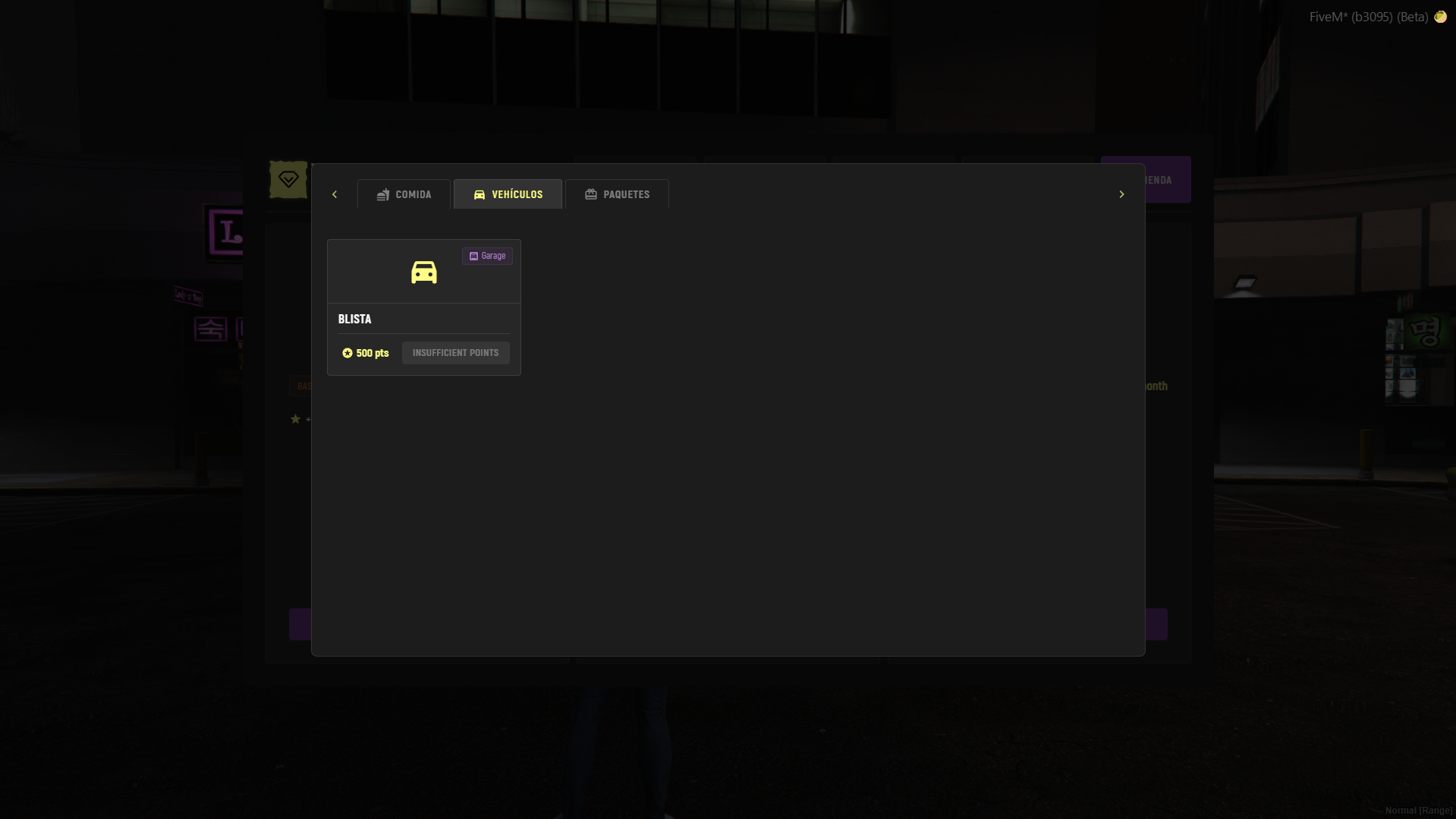 Ejemplo de la tienda VIP de vehículos